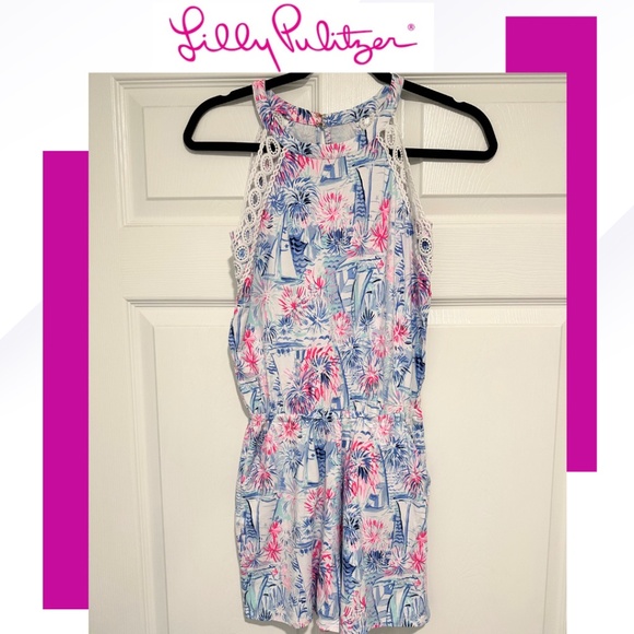 Lilly Pulitzer Pants - LILY PULITZER LA LA ROMPER IN SEA TO SHINING SEA